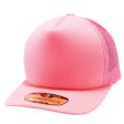 PB114 [N.PINK] 5 PANEL FOAM TRUCKER HATS Hot on Sale