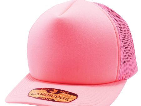 PB114 [N.PINK] 5 PANEL FOAM TRUCKER HATS Hot on Sale