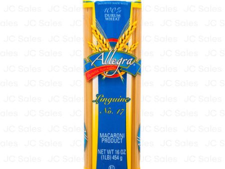 WHOLESALE ALLEGRA PASTA 16 OZ LINGUINE SOLD BY CASE Hot on Sale