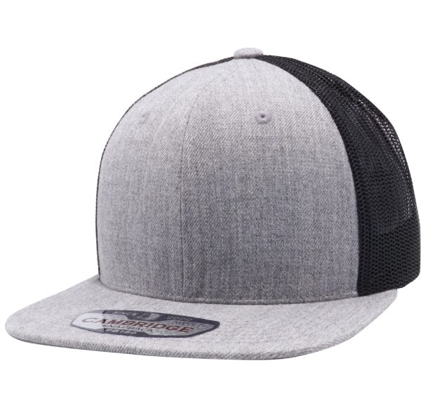 PB180 [HEATHER BLACK] WOOL BLEND TRUCKER HATS For Discount