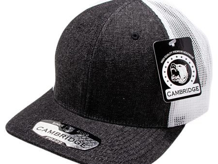 PB222D-BLKDENIM-WHT CAMBRIDGE TRUCKER HAT Online