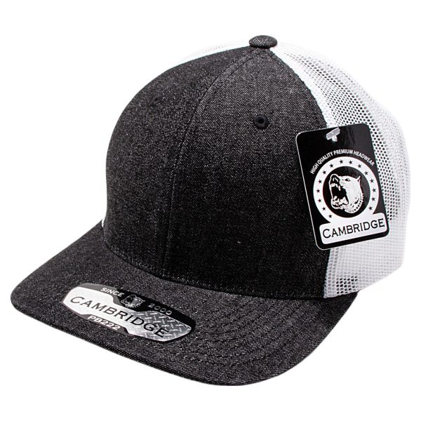 PB222D-BLKDENIM-WHT CAMBRIDGE TRUCKER HAT Online