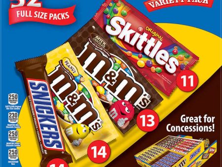 Mars Variety Pack Snickers M&M Skittles, 52ct For Cheap