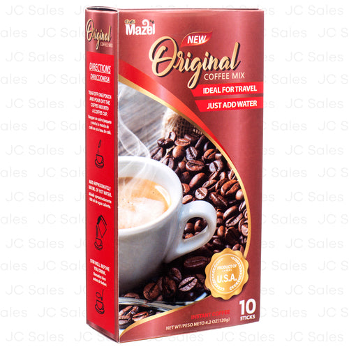 WHOLESALE MAZEL COFFEEE ORIGINAL 10 STICKS SOLD BY CASE Online Sale