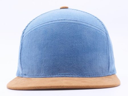 PB124 [S.BLUE KHAKI] HYBRID CORDUROY SNAPBACK HATS Online Sale