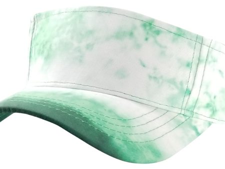 PB257 [GREEN] TIE DYE SUN VISOR Online Sale