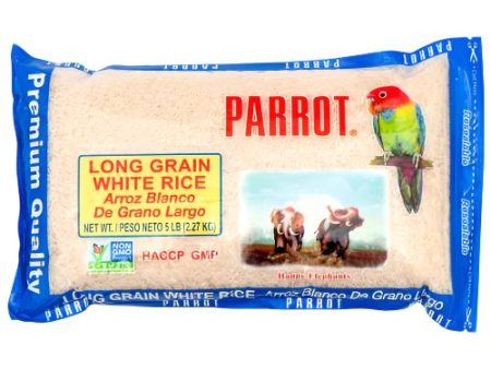 WHOLESALE PARROT LONG GRAIN WHT RICE 5 LB SOLD BY CASE Sale