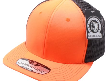 PB222N-NORG-BLK CAMBRIDGE TRUCKER HAT For Discount