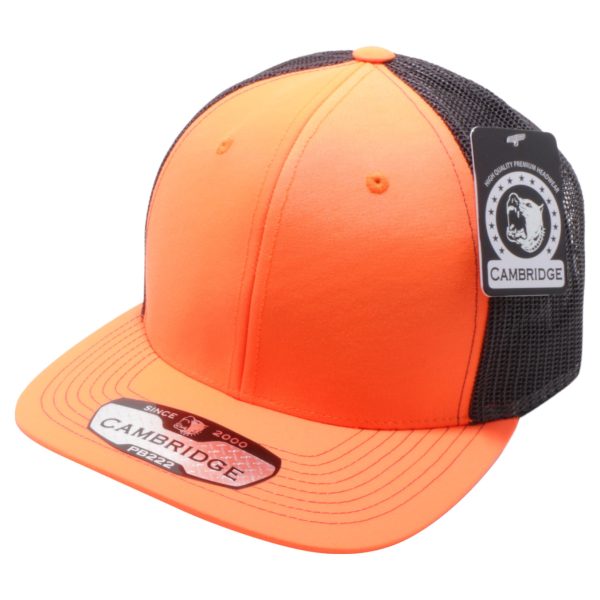 PB222N-NORG-BLK CAMBRIDGE TRUCKER HAT For Discount