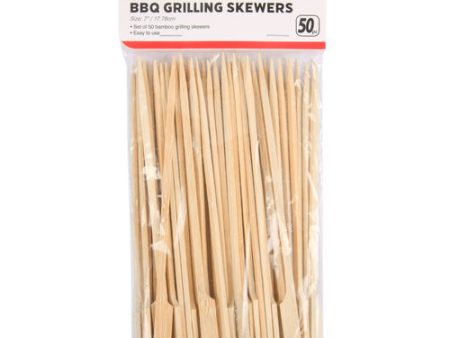 WHOLESALE TABLE KING BBQ SKEWER BAMBOO 50PCS 7 W GRIP SOLD BY CASE For Cheap