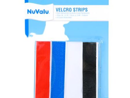 WHOLESALE NUVALU VELCRO STRIP 4 PC ASST CLR SOLD BY CASE For Cheap