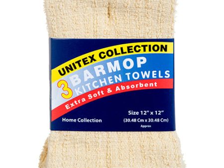 WHOLESALE BAR MOP KITCHEN TOWELS 3PK 12 X 12 6 ASST CLR #MH-02 SOLD BY CASE Sale