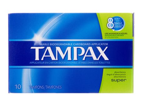 WHOLESALE TAMPAX TAMPONS SUPER 10 CT SOLD BY CASE For Cheap