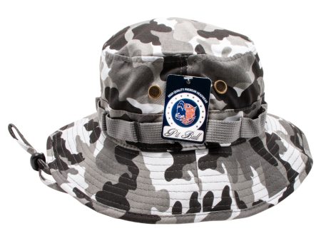 PB169 [CITY CAMO] PLAIN WASHED BOONIES WITH STRAPPED BUCKET HATS Hot on Sale