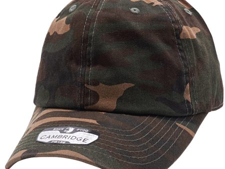 PB136 [G.CAMO] UNSTRUCTURED COTTON TWILL DAD HATS For Discount