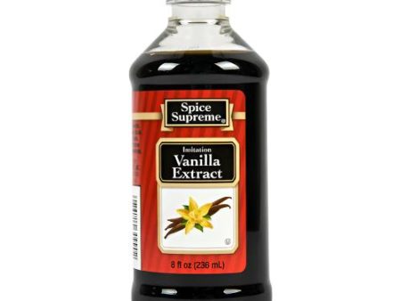 WHOLESALE SPICE SUPREME VANILLA IMITATION EXTRACT 8Z SOLD BY CASE Online Sale