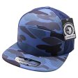 PB260 [ROYAL] SHINY CAMO CAMPER PERFORATED SNAPBACK HATS Supply