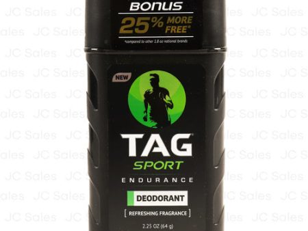 WHOLESALE TAG SPORT ENDURANCE DEODORANT 2.25 OZ SOLD BY CASE For Sale