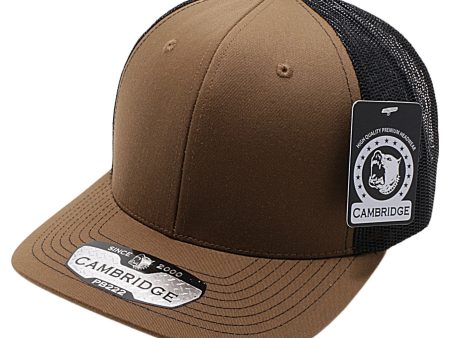 PB222-COYOTE-BLK CAMBRIDGE TRUCKER HAT Supply