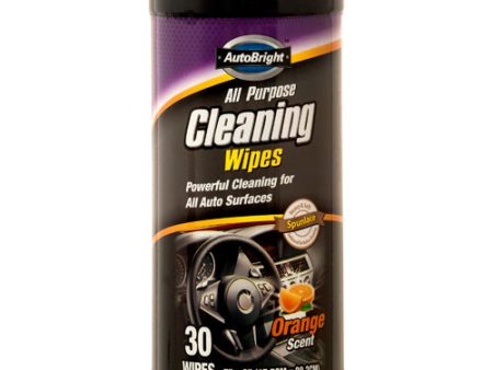 WHOLESALE AUTOBRIGHT CLEANING WIPES ALL PURPOSE 30CT SOLD BY CASE Discount