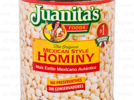 WHOLESALE JUANITAS HOMINY 110 OZ SOLD BY CASE Supply