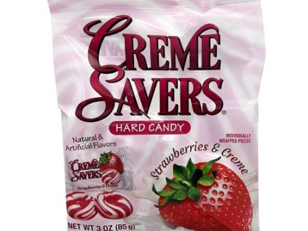 WHOLESALE CREME SAVERS STRAWBERRIES  AND CREME 3 OZ BAG SOLD BY CASE on Sale