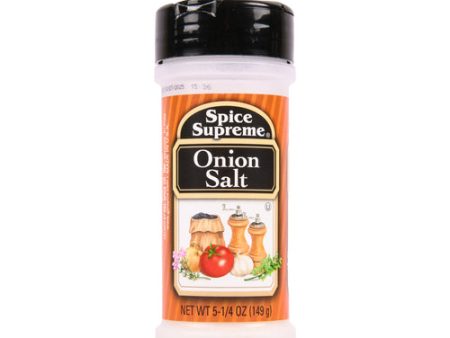 WHOLESALE SPICE SUPREME ONION SALT 12   5.25 OZ SOLD BY CASE on Sale