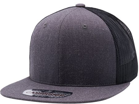 PB180 [DARK HEATHER BLACK] WOOL BLEND TRUCKER HATS Fashion