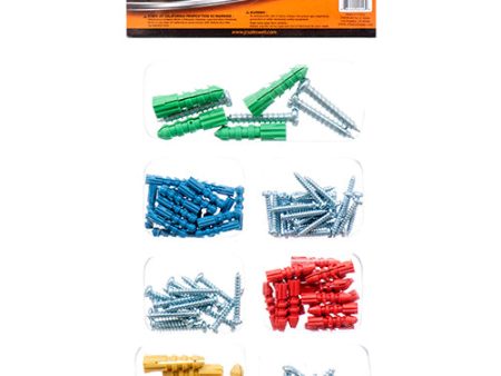 WHOLESALE KINGMAN SCREWS & ANKORS W ASSORTED SIZES IN DOUBLE SOLD BY CASE on Sale