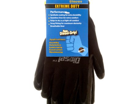 WHOLESALE DIESEL GLOVE SYNTHETIC COATING SMALL 1PAIR SOLD BY CASE For Discount