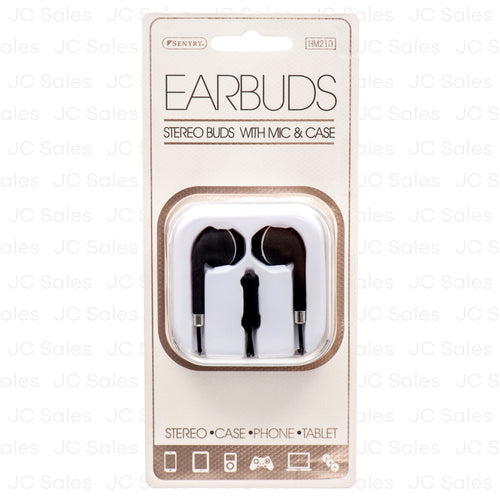 WHOLESALE EARBUDS W MIC&CASE #HM210 SOLD BY CASE For Sale