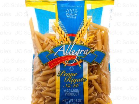 WHOLESALE ALLEGRA PASTA 16 OZ PENNE SOLD BY CASE Hot on Sale