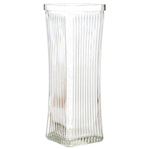 WHOLESALE GLASS VASE TAPER W  LINE 8.5 CLEAR CLR SOLD BY CASE Hot on Sale