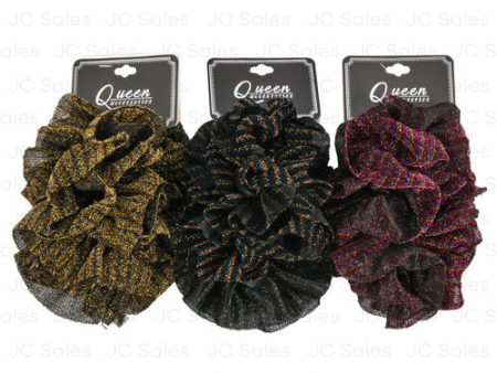 WHOLESALE HAIR BAND LARGE W  GLITTER ASST COLOR SOLD BY CASE Online now