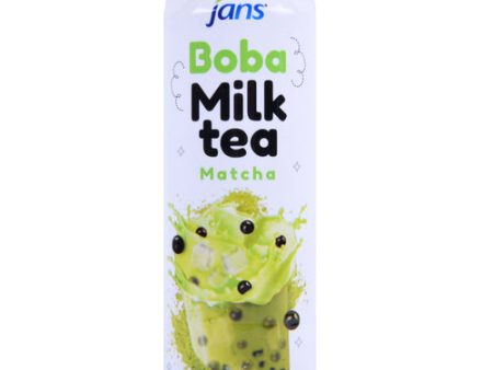 WHOLESALE JANS BOBA MILK TEA MATCHA 16.9 FL OZ SOLD BY CASE Discount