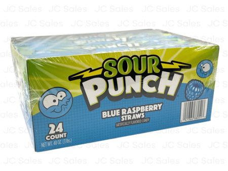 WHOLESALE SOUR PUNCH BLUE RASPBERRY 2 OZ SOLD BY CASE on Sale