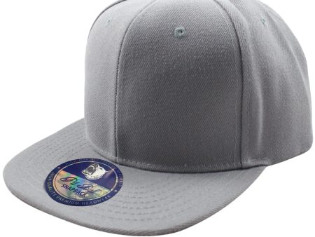 PB104 [L.GREY] ACRYLIC SNAPBACK HATS Cheap