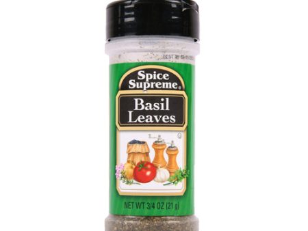 WHOLESALE SPICE SUPREME BASIL LEAVES 12   0.75 OZ SOLD BY CASE Discount