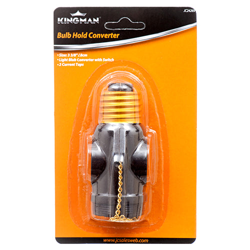 WHOLESALE KINGMAN BULB SOCKET ADAPTER CURRENT TAP W SWITCH SOLD BY CASE Online now