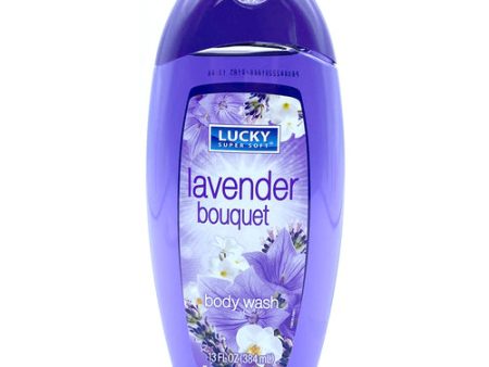 WHOLESALE LUCKY BODY WASH LAVENDER BOUQUET 13 OZ SOLD BY CASE For Sale