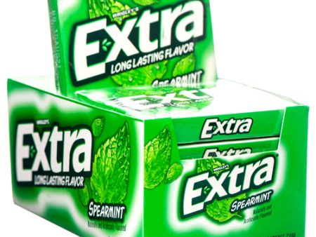 WHOLESALE EXTRA 15 STK SPEARMINT SOLD BY CASE Online Sale