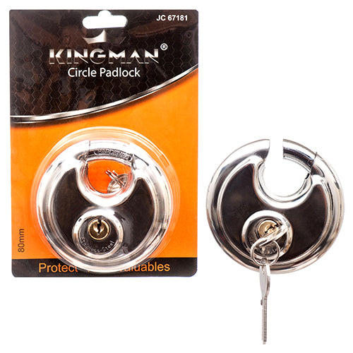 WHOLESALE KINGMAN DISKUS PADLOCK 80MM W  IRON CORE SOLD BY CASE Hot on Sale