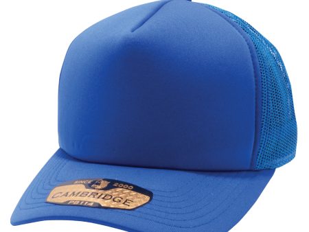 PB114 [ROYAL] 5 PANEL FOAM TRUCKER HATS Supply