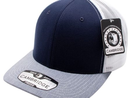 PB222T-Navy-White-H.Gray CAMBRIDGE TRUCKER HAT Fashion