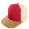 HC2024 [BURGUNDY BEIGE BROWN] PLAIN OXFORD PU VISOR HAT Online Hot Sale