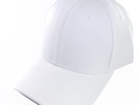 PB128 [WHITE] HOOK AND LOOP BACKSTRAP WITH ACRYLIC CURVED CAPS For Sale