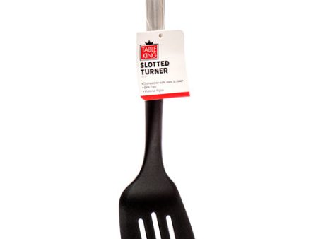 WHOLESALE TABLE KING SLOTTED TURNER NYLON BLACK W SILVER HANDLE SOLD BY CASE For Discount