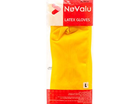 WHOLESALE NUVALU LATEX GLOVE LARGE YELLOW SOLD BY CASE Cheap