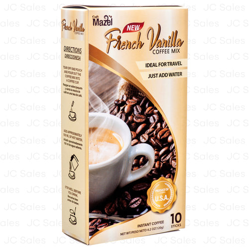 WHOLESALE MAZEL COFFEEE VANILLA 10 STICKS SOLD BY CASE Hot on Sale