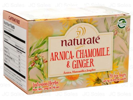 WHOLESALE NATURATE ARNICA, CHAMOMILE&GINGER TEA 20 CT SOLD BY CASE Discount